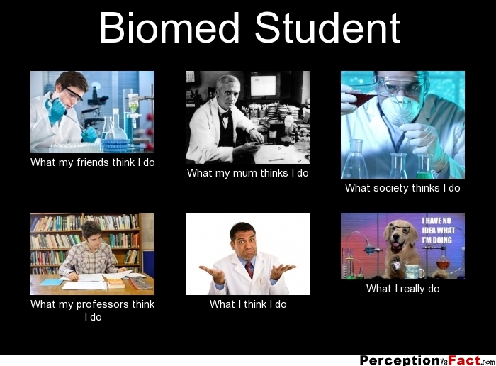 Biomed Student - What People Think I Do, What I Really Do 