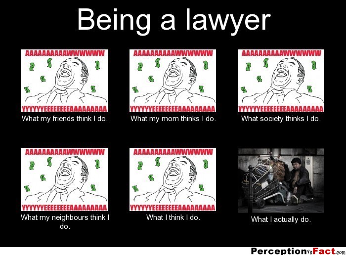 Being a lawyer... - What people think I do, what I really ...