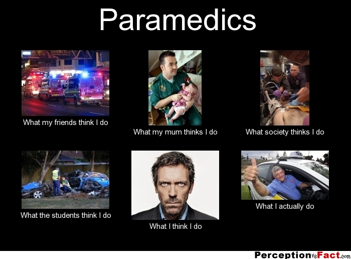 Paramedics... - What people think I do, what I really do - Perception ...