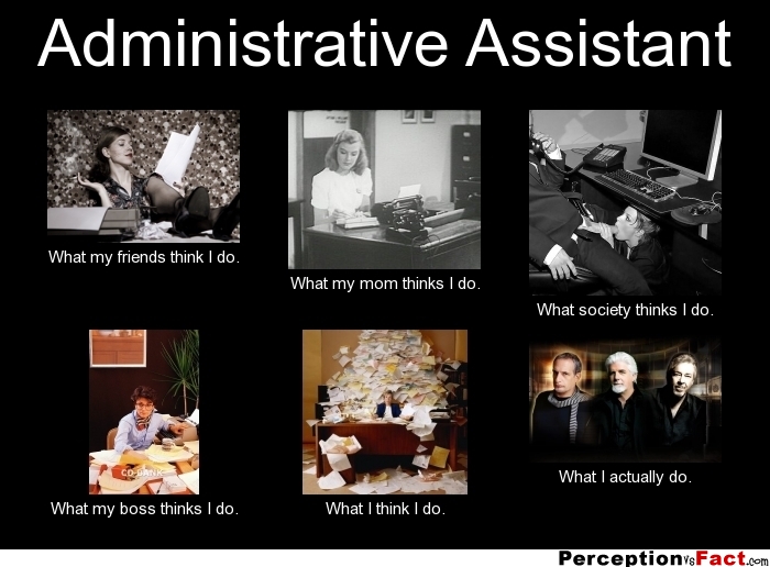 Administrative Assistant What People Think I Do What I Really Do