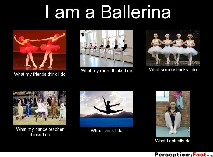 I am a Ballerina... - What people think I do, what I really do ...