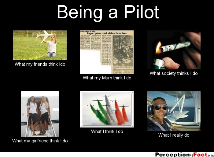 Being a Pilot... - What people think I do, what I really do ...