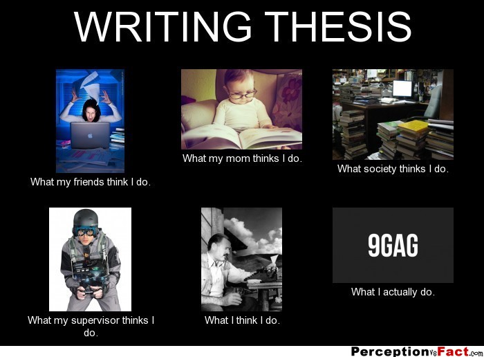 Writing Thesis What People Think I Do What I Really Do