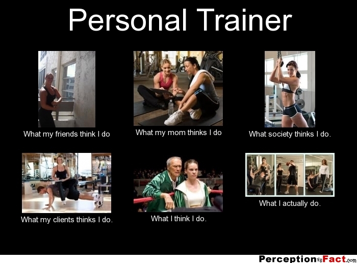 Personal Trainer... - What people think I do, what I really do ...