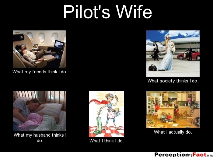 Pilots Wife What People Think I Do What I Really Do Perception